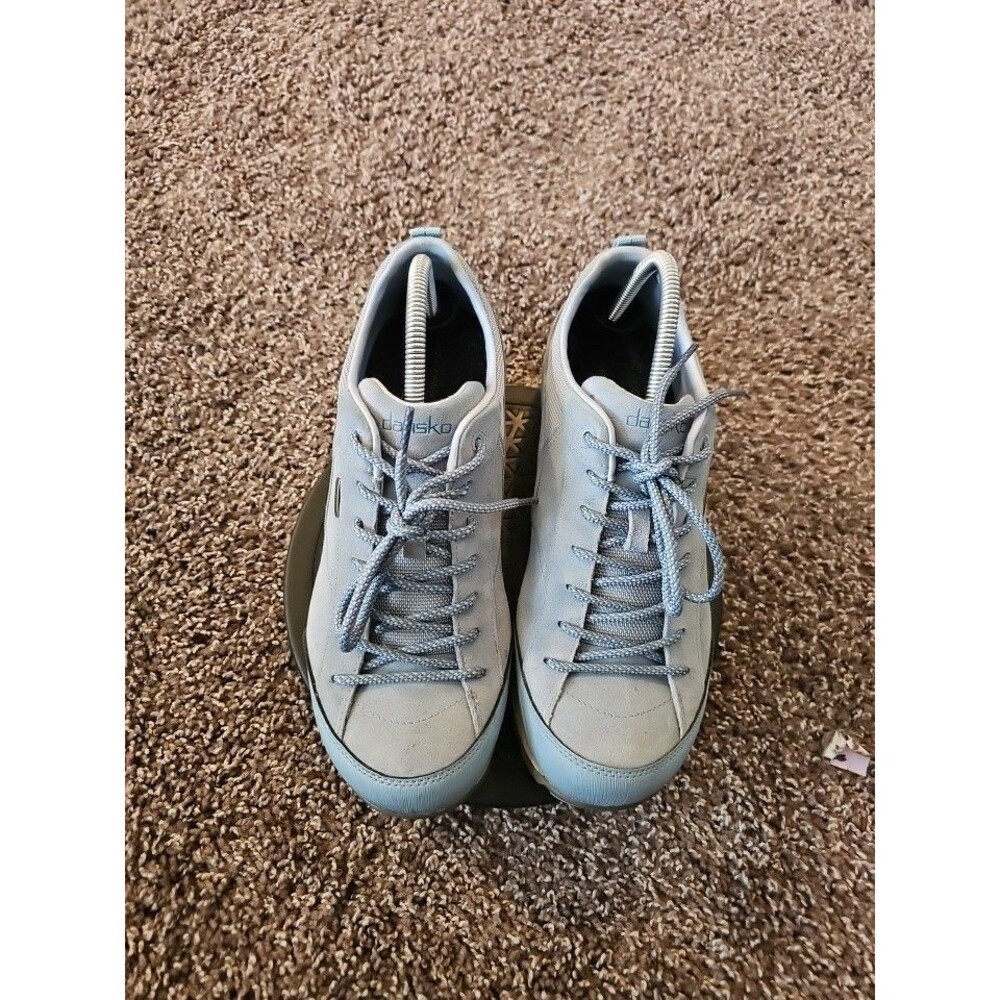 Dansko Elise Blue Suede Lace-up  Shoes Sz 42